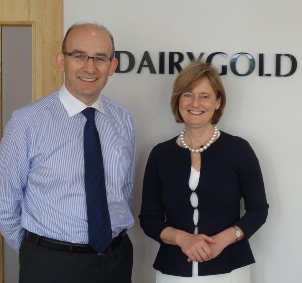 Deirdre Clune MEP with Jim Wolfe CEO Dairygold